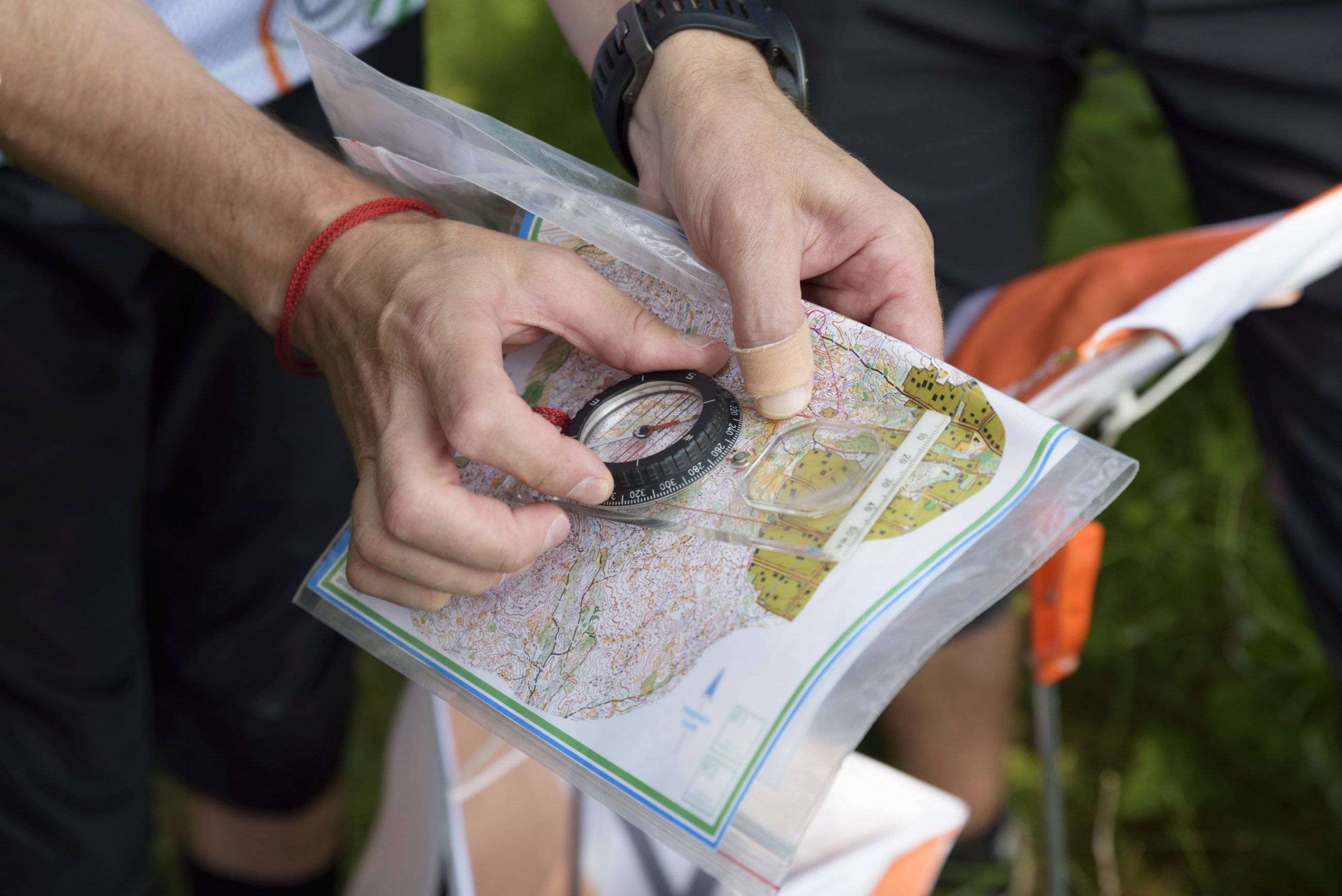 orienteering map and compass        
        <figure class=