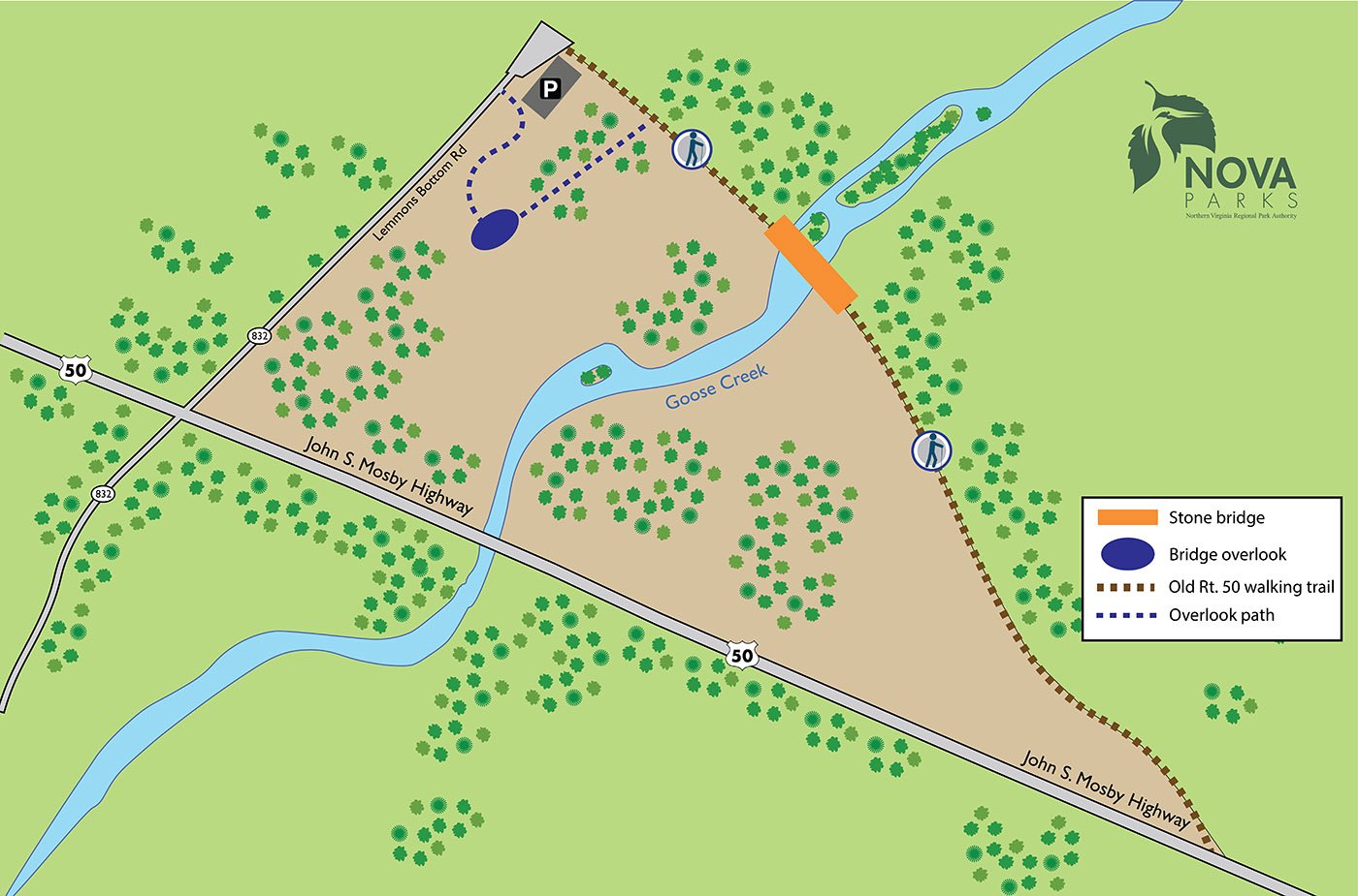 Goose Creek Bridge map